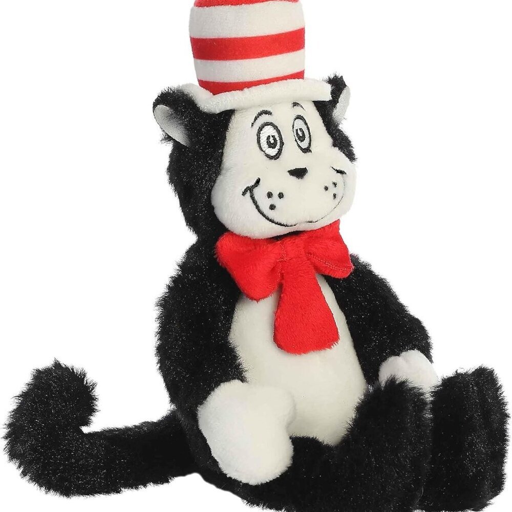 Whimsical Dr. Seuss Cat in The Hat Stuffed Animal - Magical Storytelling - Offic